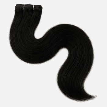 Echthaar Tresse 1# Schwarz 100 g
