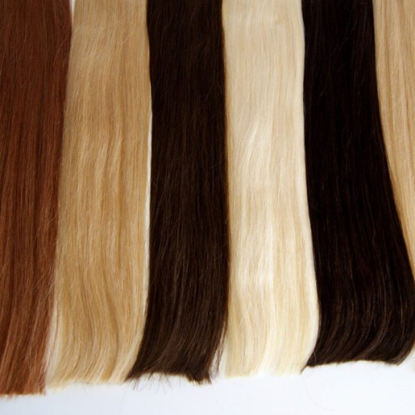Echthaar Tresse 1# Schwarz 100 g